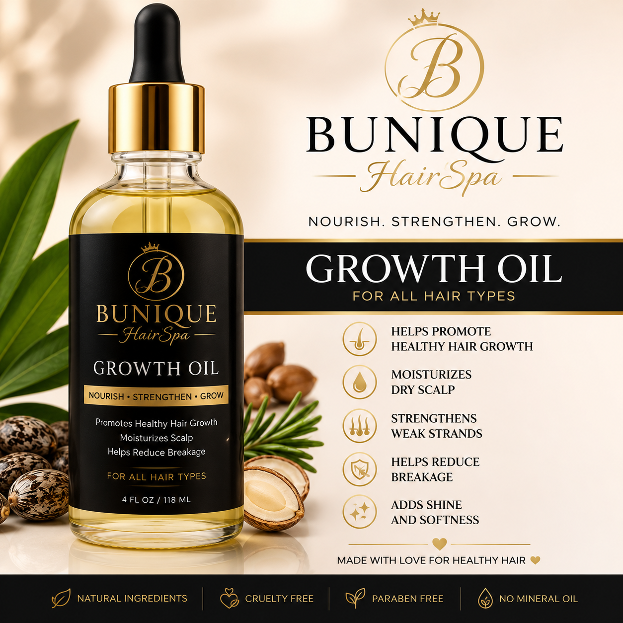 BUNIQUE Growth Oil