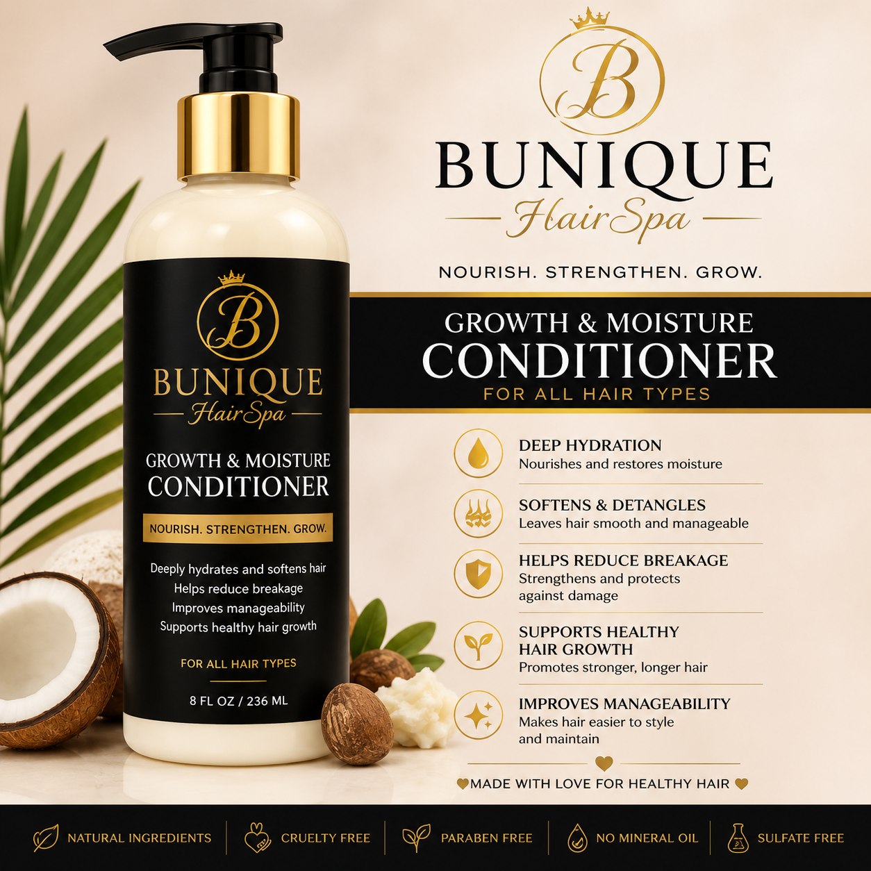 BUNIQUE Growth & Moisture Conditioner