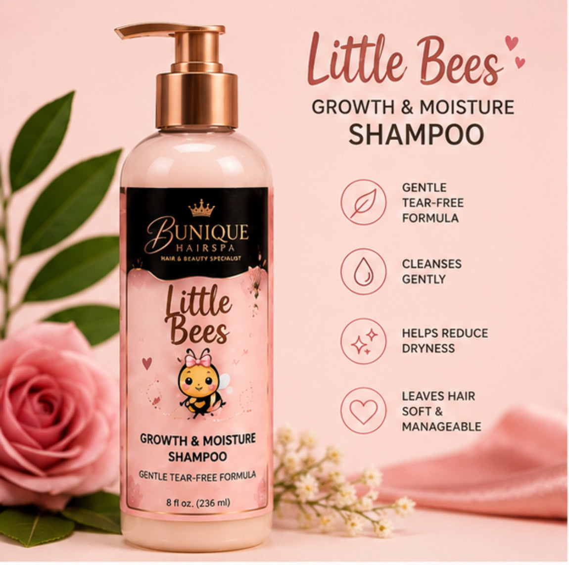 Little Bees Growth & Moisture Shampoo