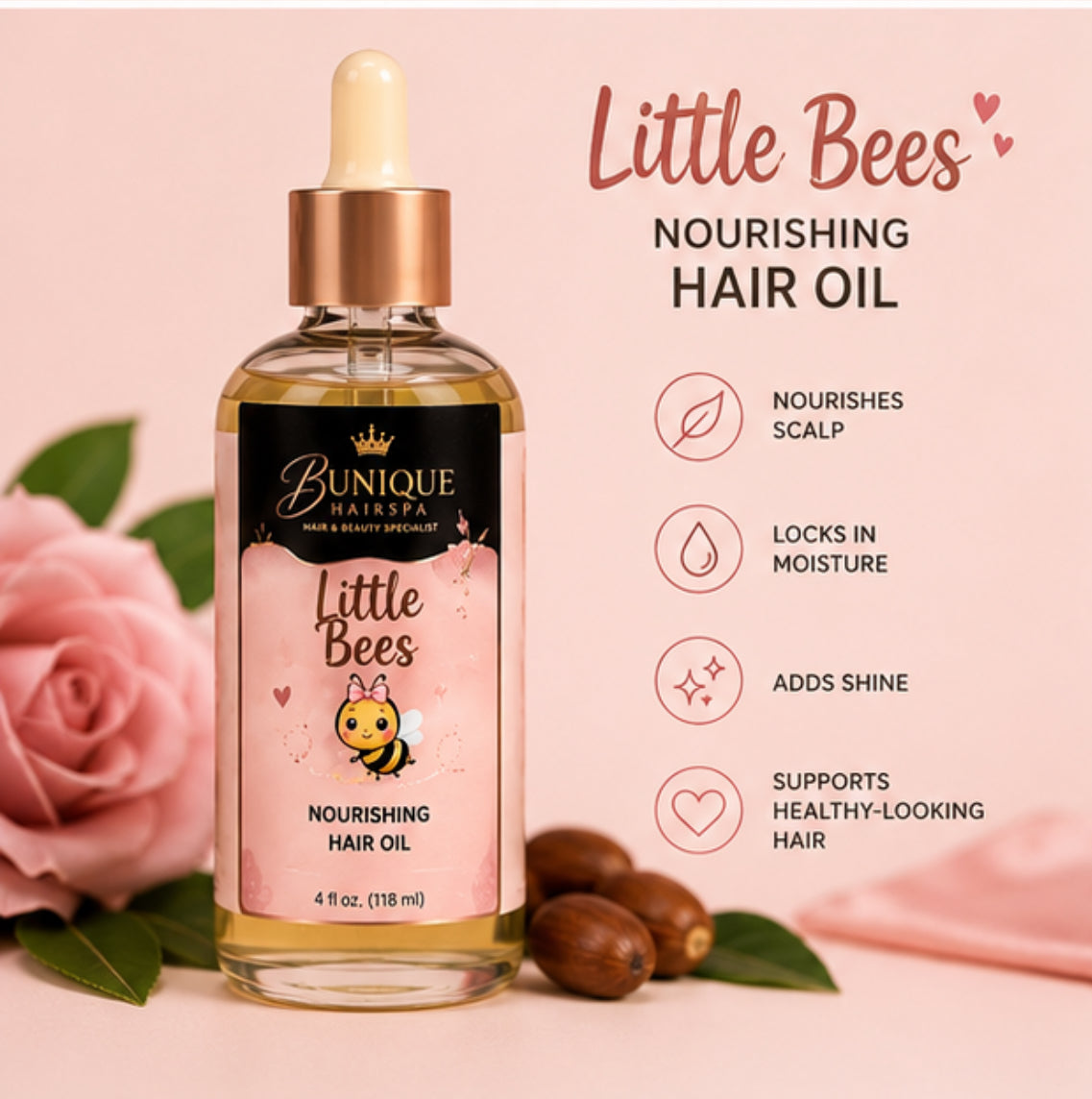 Little Bees Nourishing Hair Oil
